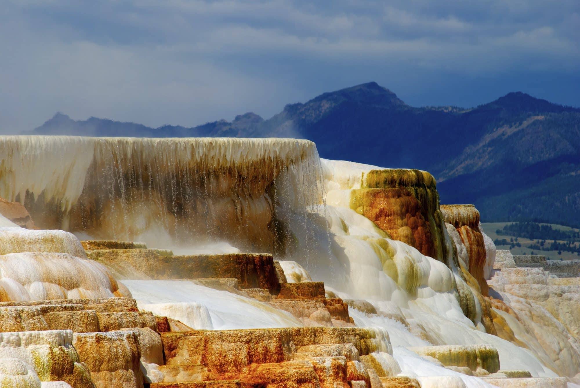 Free Yellowstone National Park Mammoth Hot Springs Image