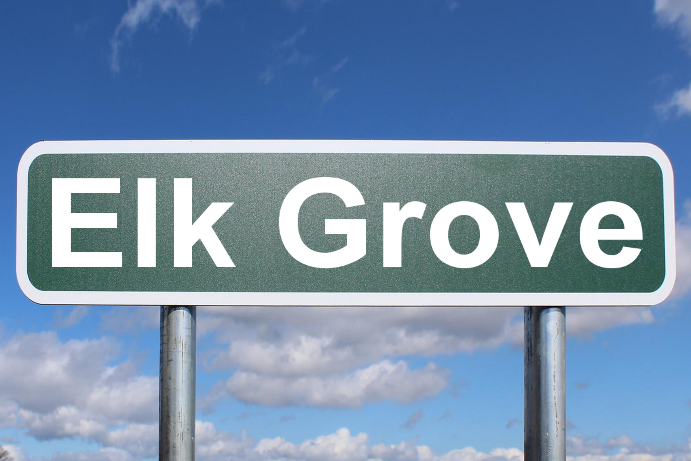 Elk Grove Free of Charge Creative Commons Highway sign image