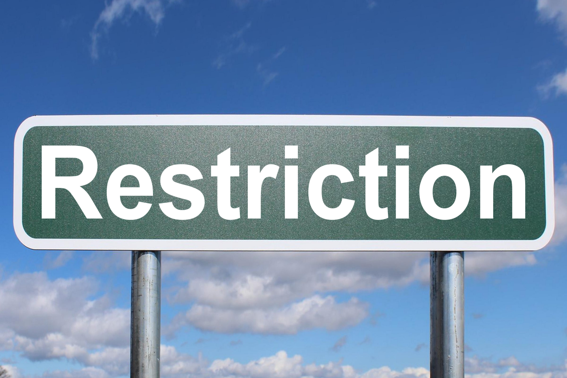 Restriction - Free of Charge Creative Commons Highway sign image