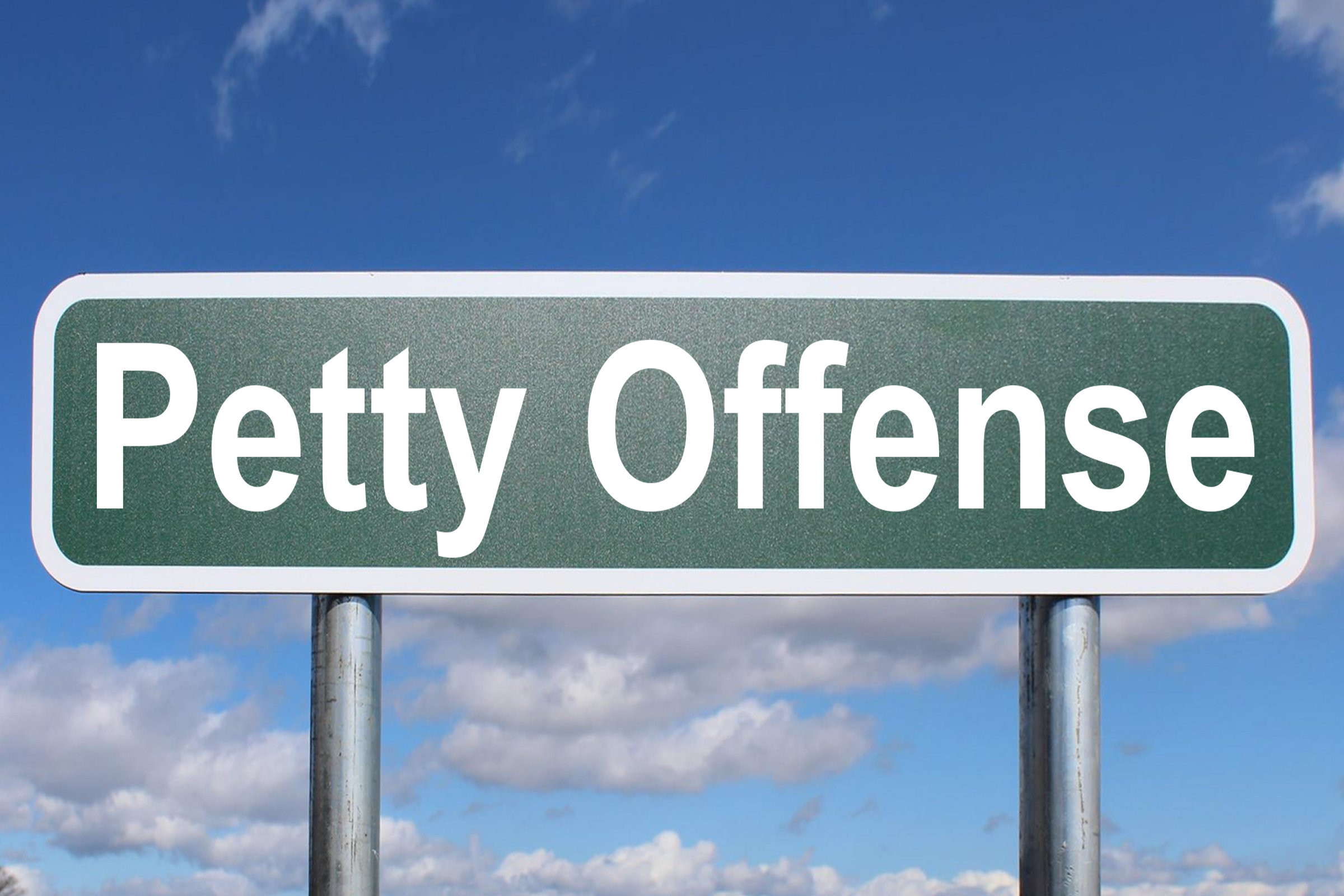 Petty Offense Free Of Charge Creative Commons Highway Sign Image