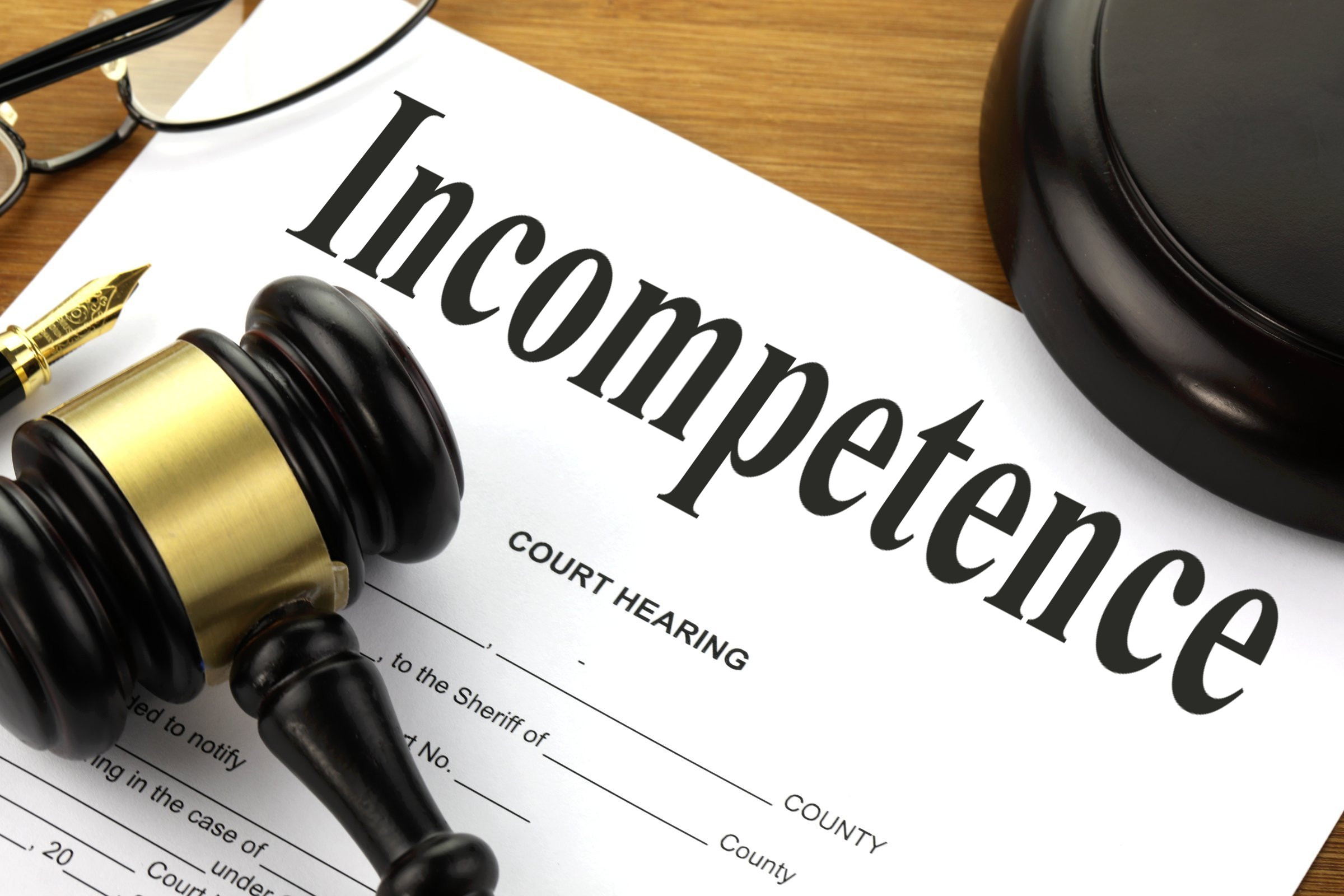 What Does The Legal Term Incompetent Mean