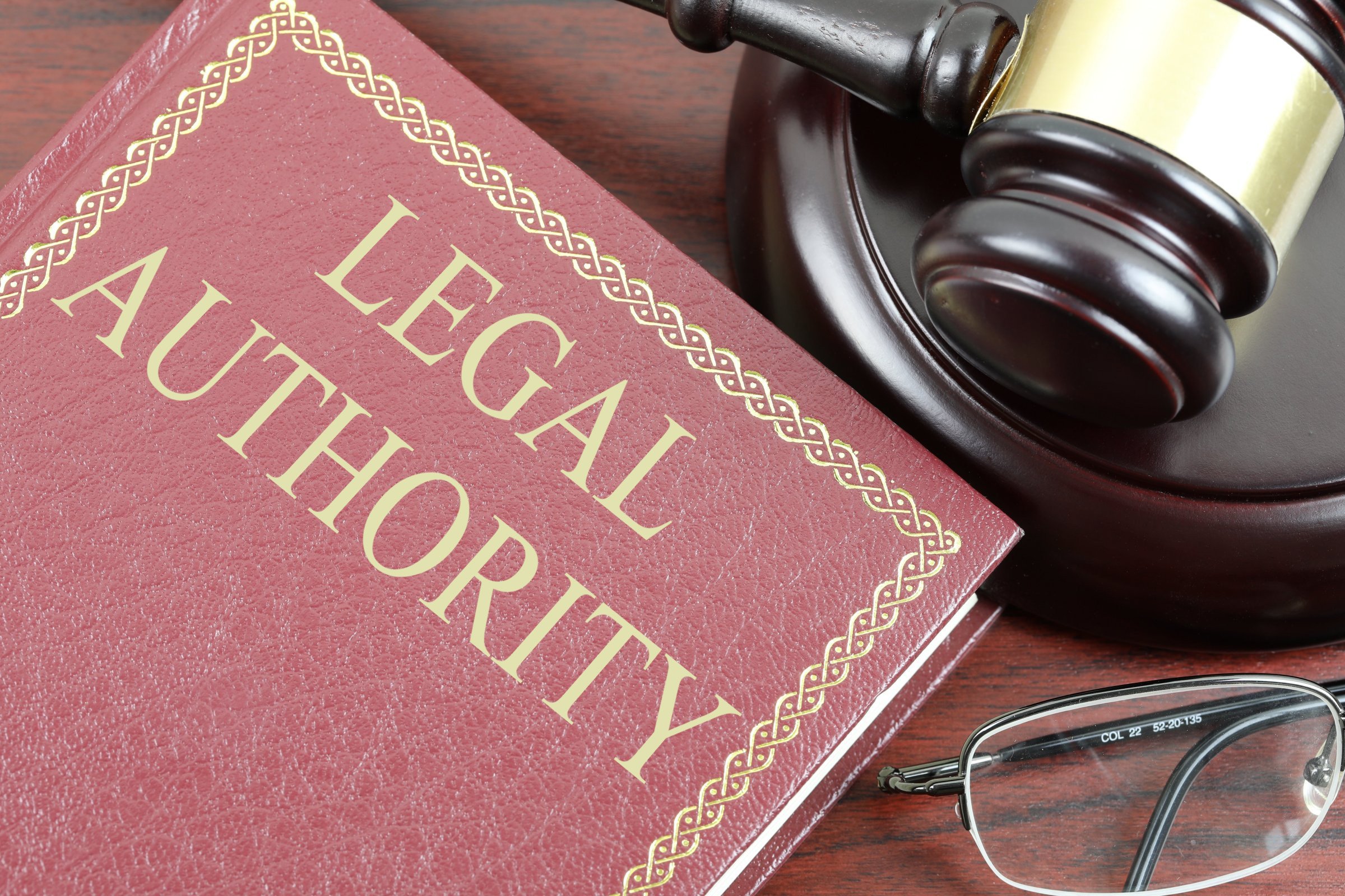 Legal Authority - Free of Charge Creative Commons Law book image