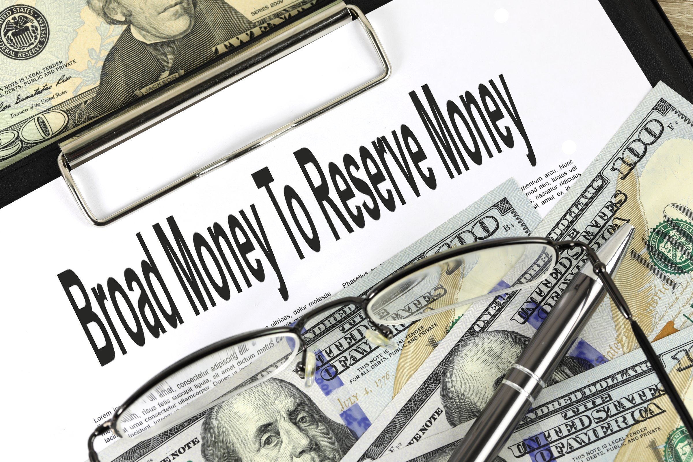 broad money to reserve money