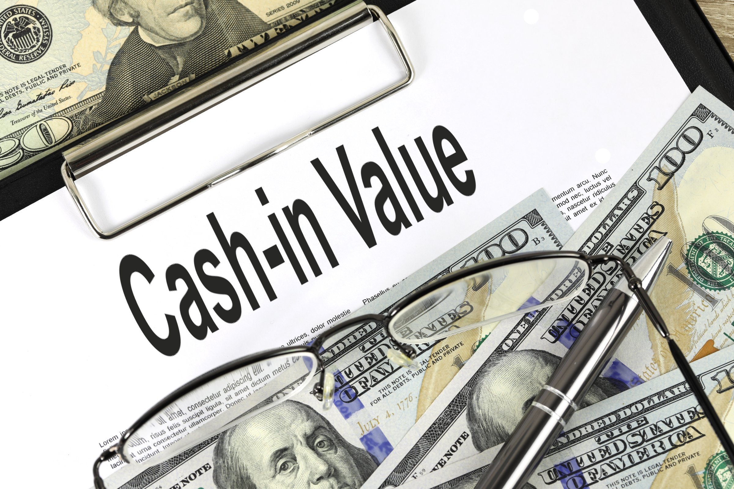 cash in value