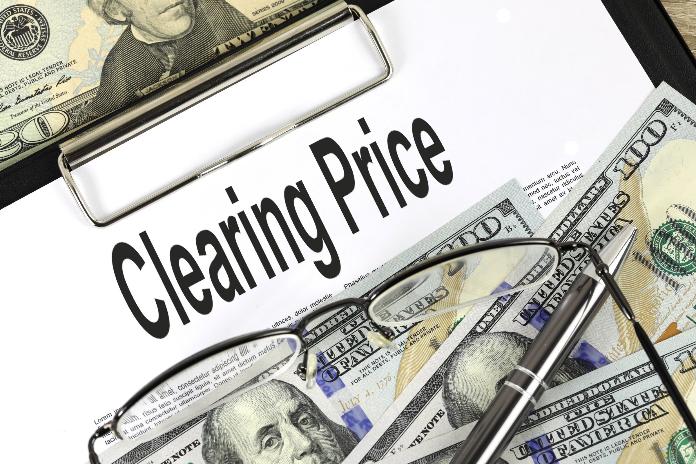 Clearing Price Free Of Charge Creative Commons Financial 3 Image