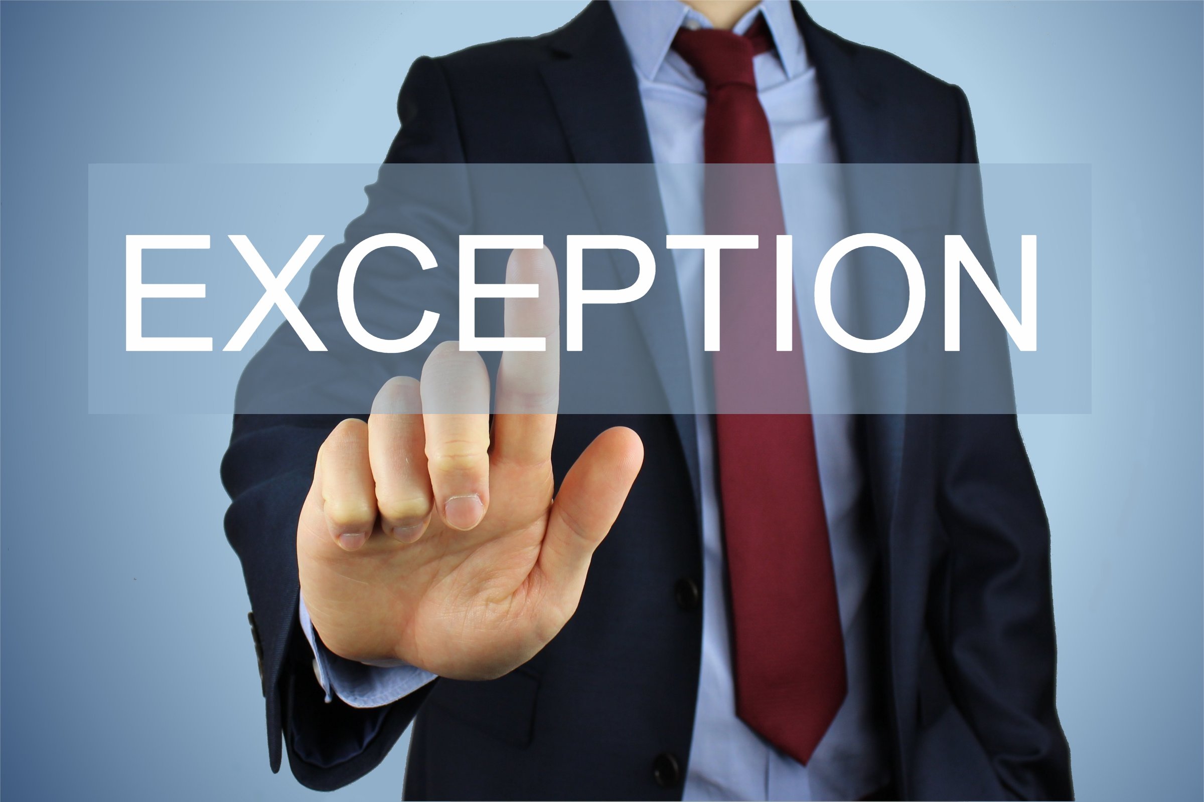 Exceptions Stock Photos, Royalty Free Exceptions Images