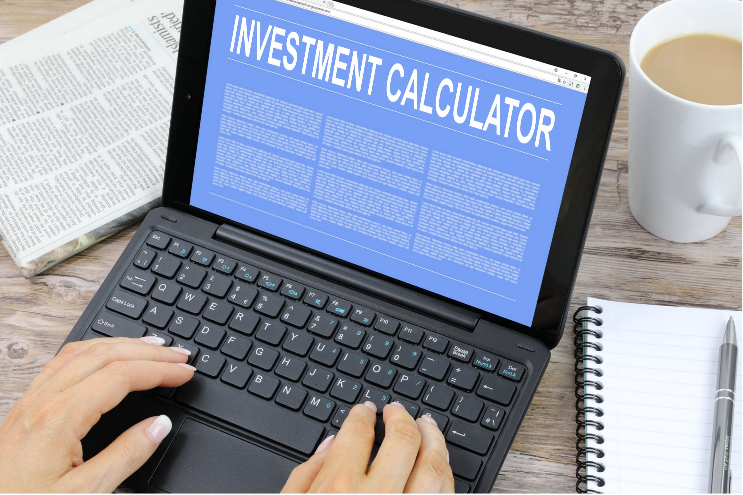 Free Of Charge Creative Commons investment Calculator Image Laptop 1