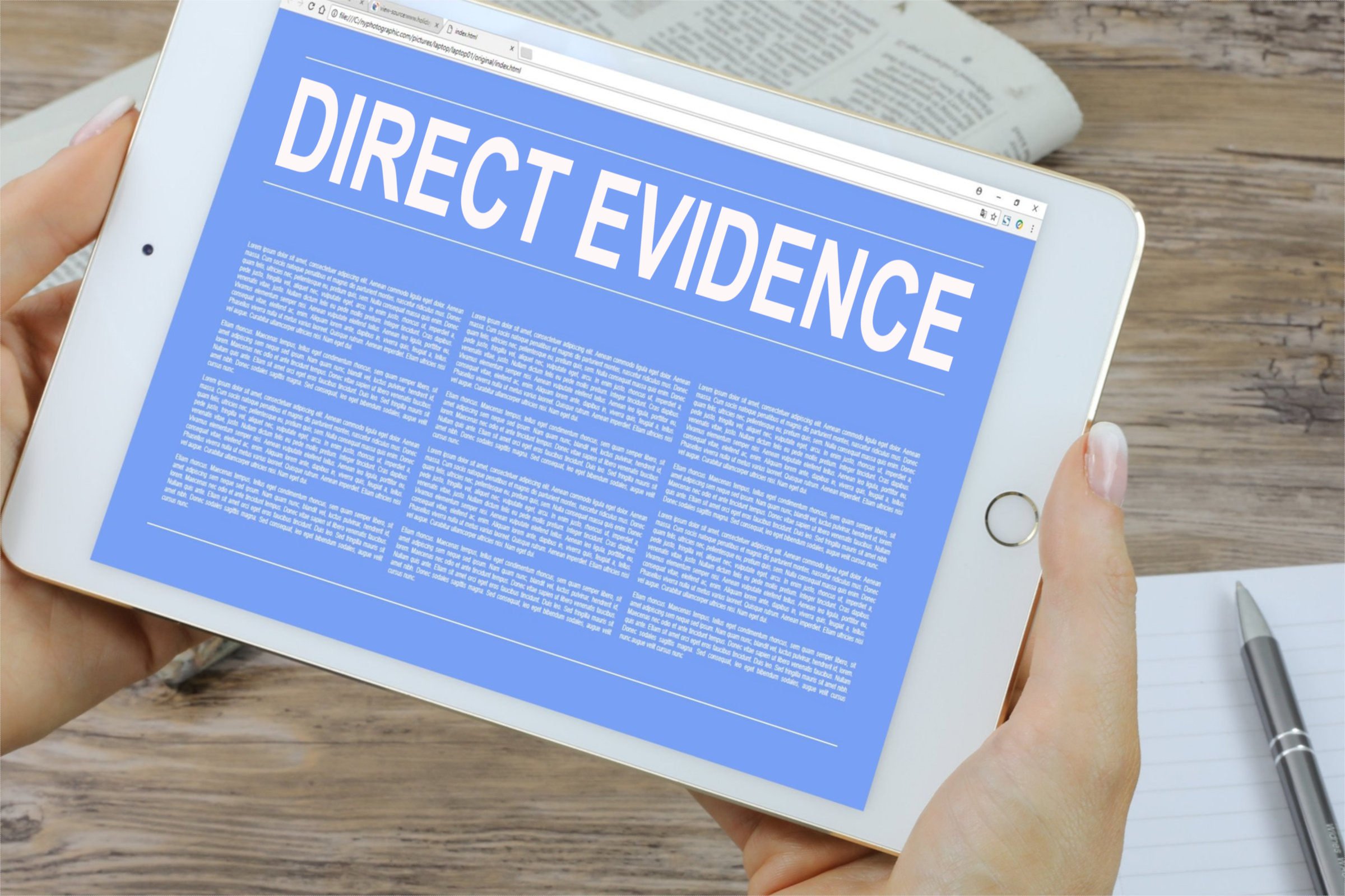 What Does No Direct Evidence Mean