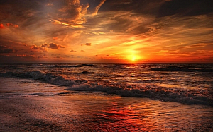 North Sea sunset