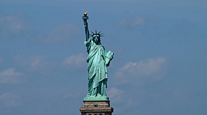 statue of liberty new york blue sky