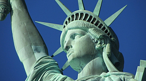 statue of liberty new york face arm