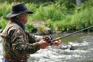 River fishing in Alaska