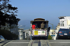 san francisco california cable car alcatraz street