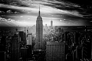 new york empire state building skyline