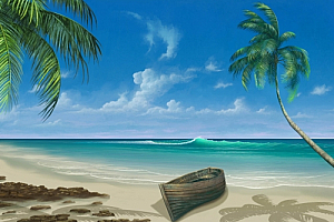 Beach painting