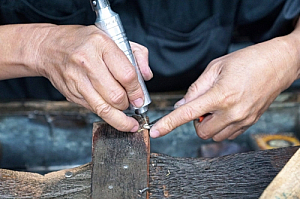 Worker craftsman solder