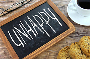 unhappy